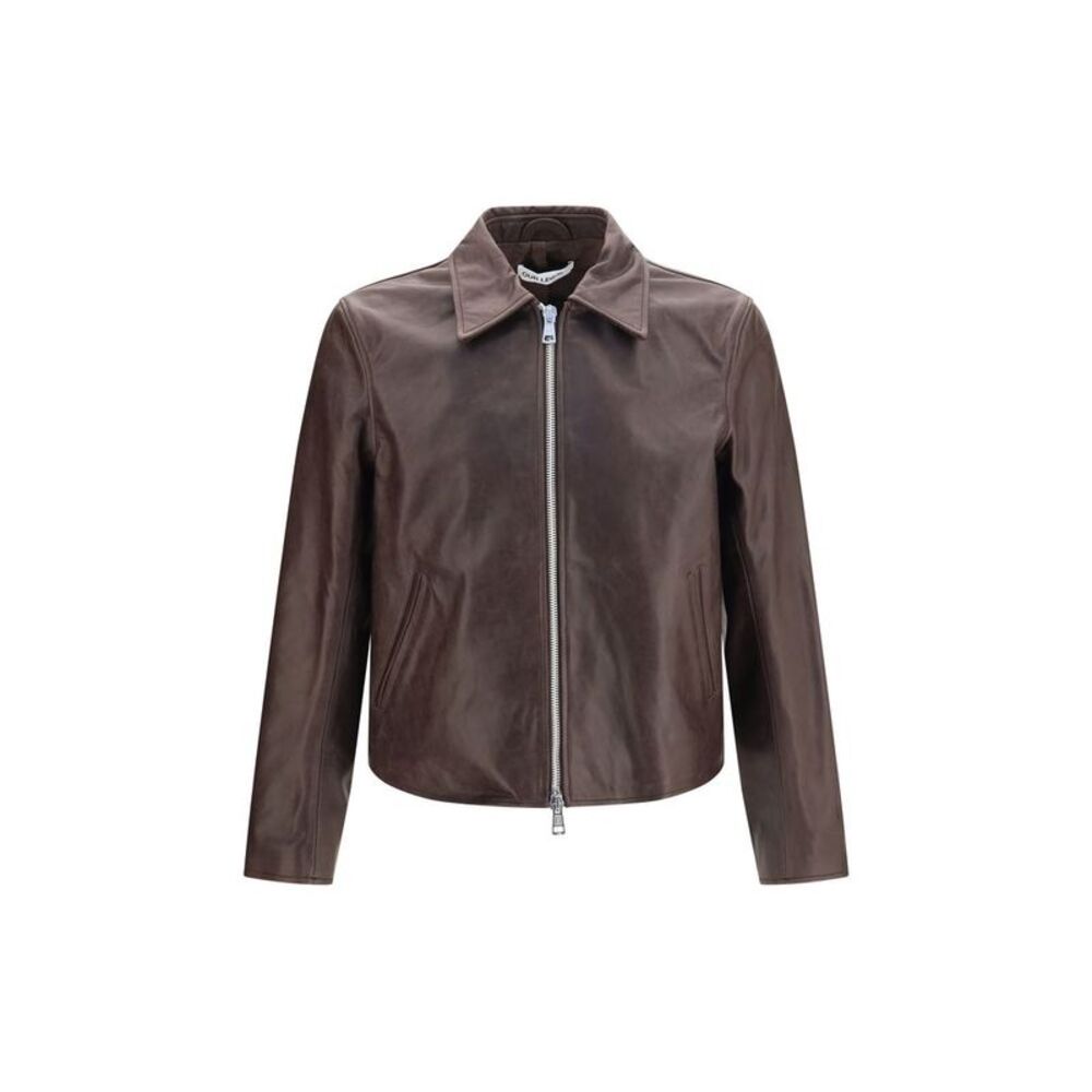 Our Legacy Brown Calf Leather Bos Taurus Leather Men's Jacket